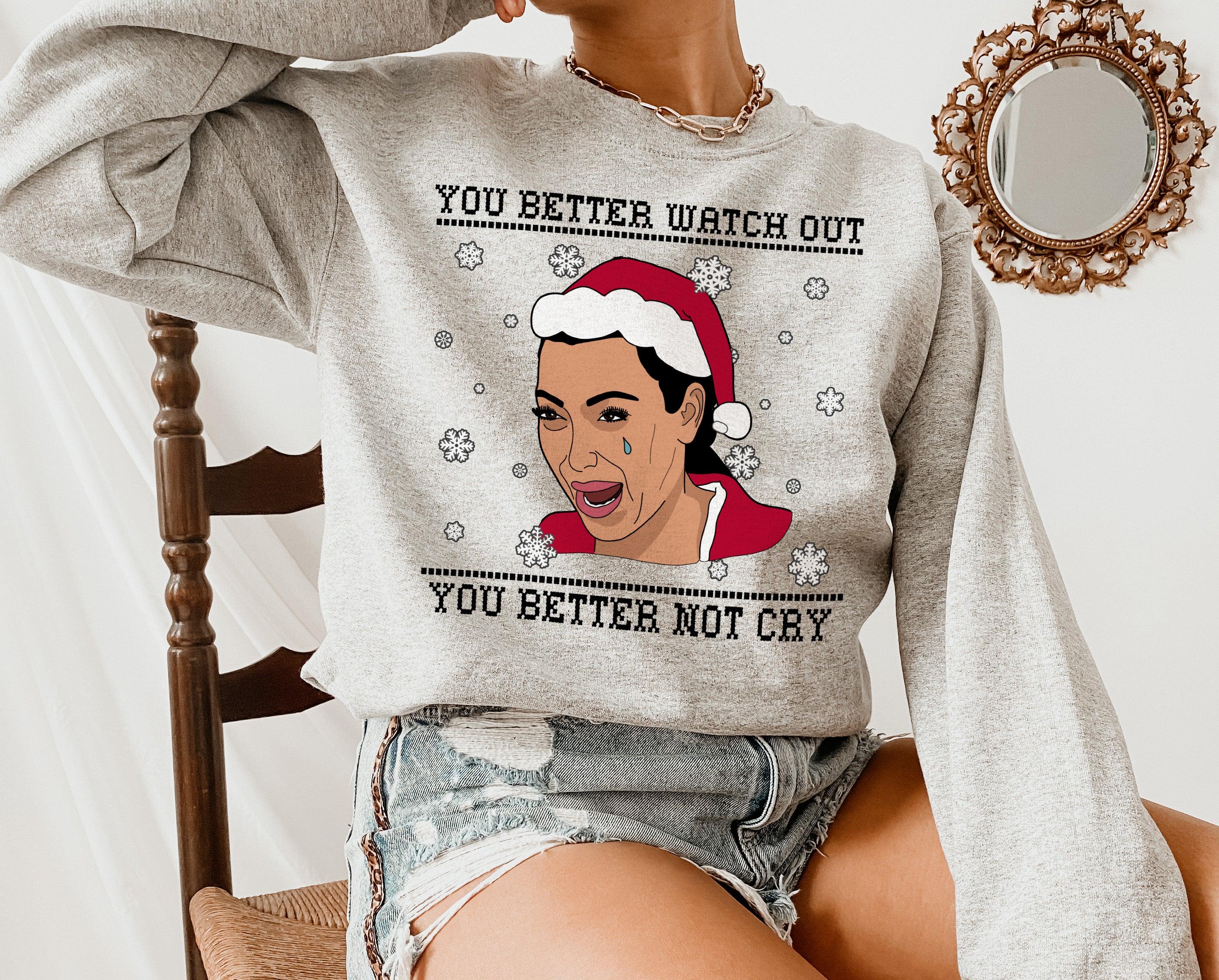 kim kardashian christmas sweater - HighCiti