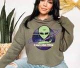 funny stoner alien crop hoodie - HighCiti