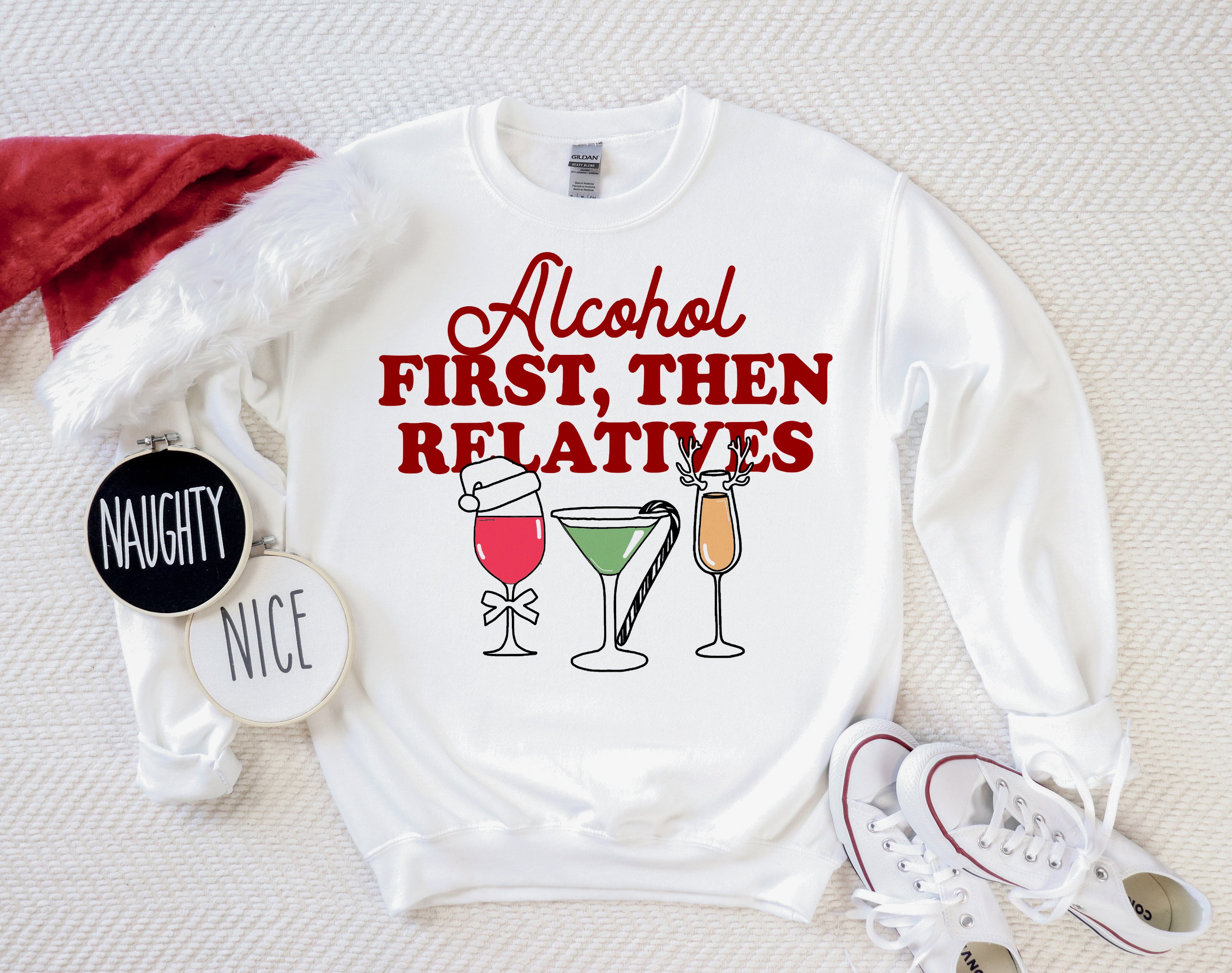 drinking christmas party sweatshirt - HighCiti