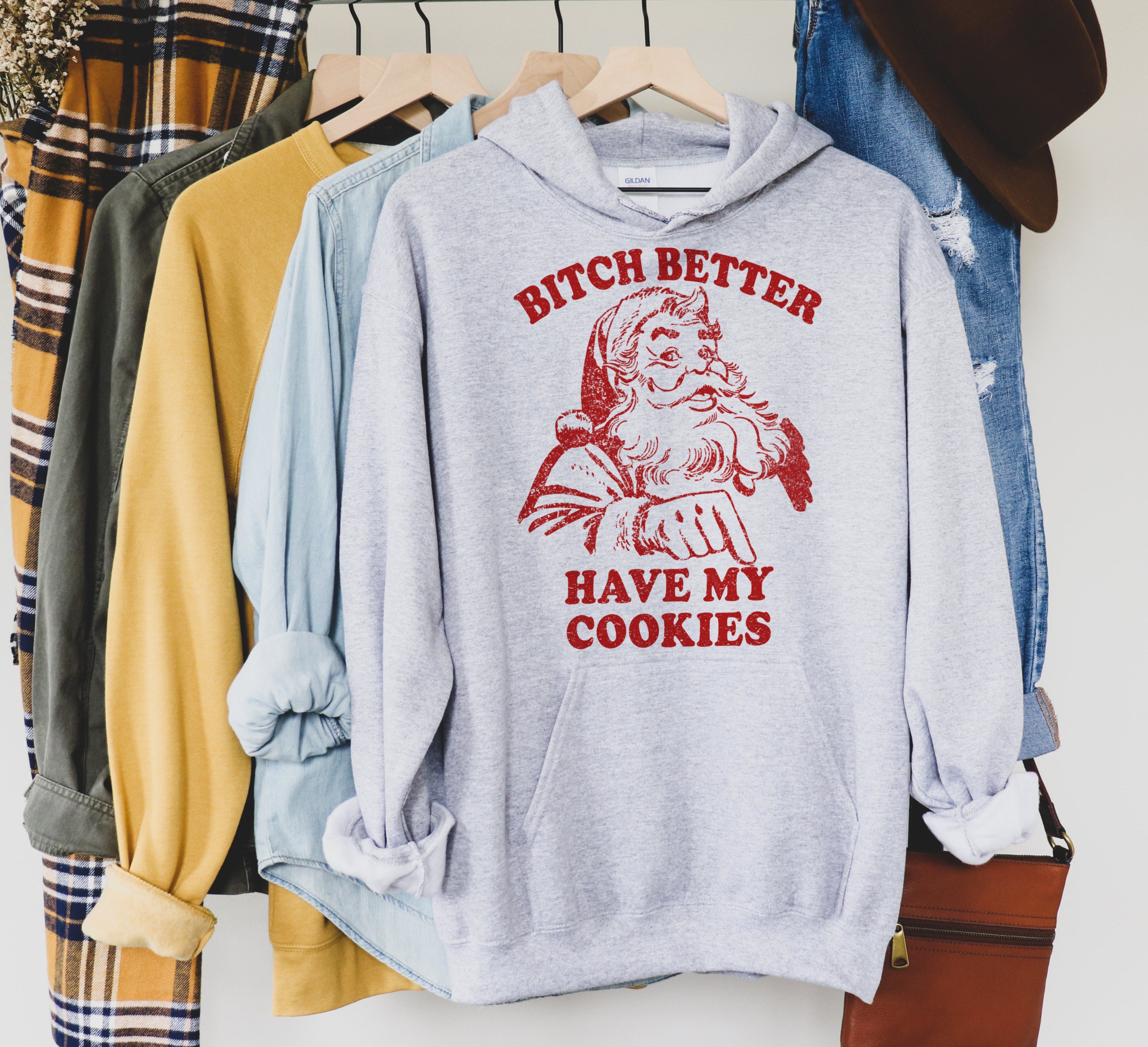 funny santa christmas cookie hoodie - HighCiti