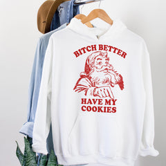 funny santa christmas cookie hoodie - HighCiti