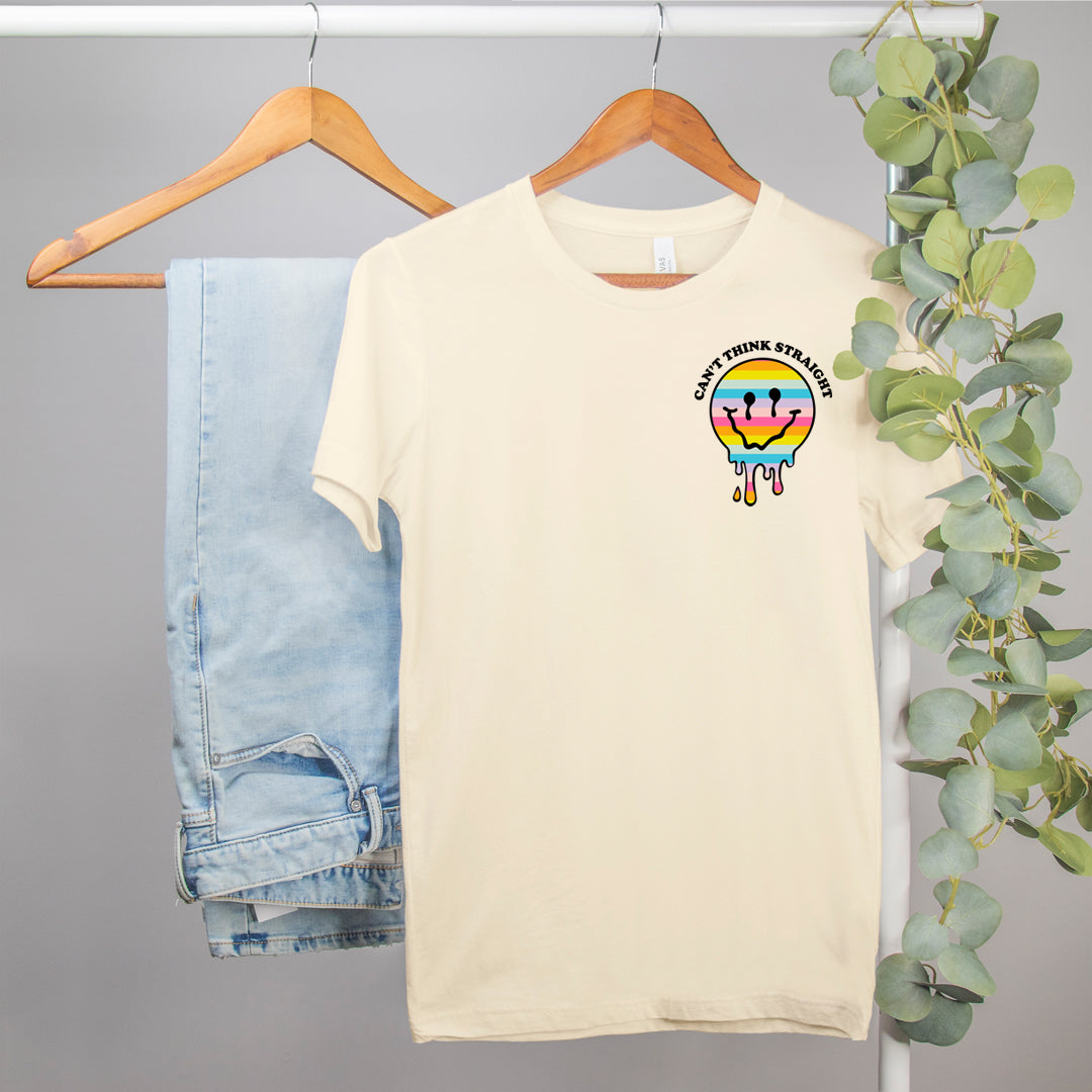 funny gay pride shirt that says can't think straight - HighCiti