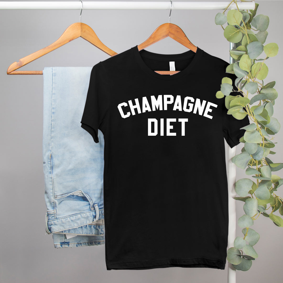 Brunch shirt thay says champagne diet - HighCiti