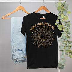 good vibe hippie shirt that says come vibe with me - HighCiti