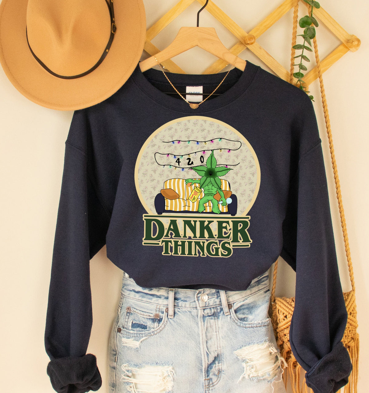 stoner stranger things sweatshirt - HighCiti