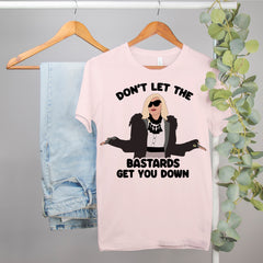 schitt's creek shirt with moira that says don't let the bastards get you down - HighCiti