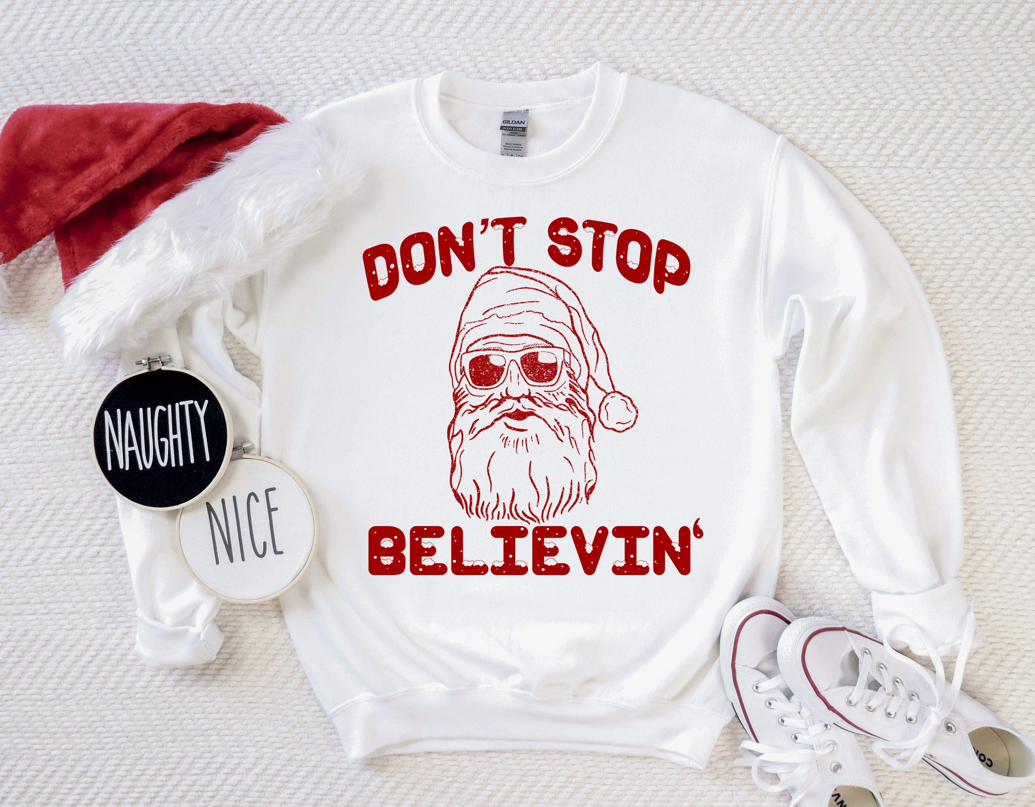 funny santa crewneck sweatshirt - HighCiti