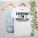 funny harry potter shirt that says everyday i'm mugglin - HighCiti