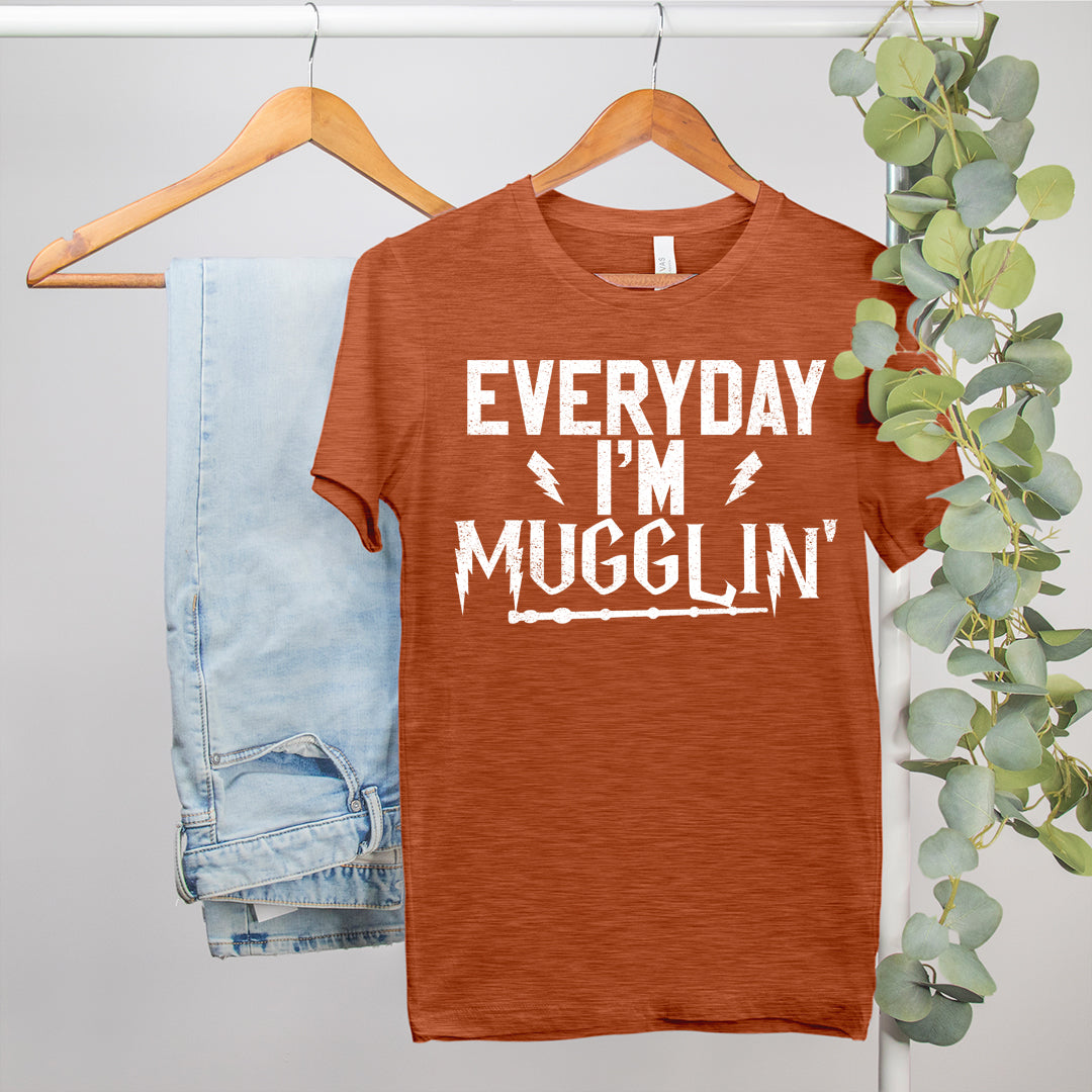 funny harry potter shirt that says everyday i'm mugglin - HighCiti