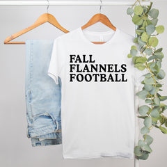 fall game day shirt that says fall flannels football - HighCiti