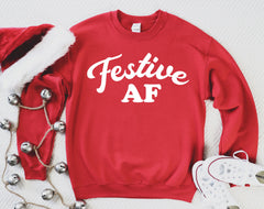 festive holiday crewneck sweater - HighCiti