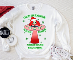 funny alien christmas sweatshirt - HighCiti