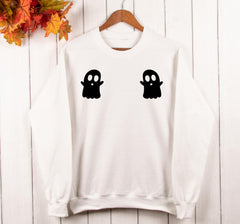 ghost boobs halloween sweater - HighCiti