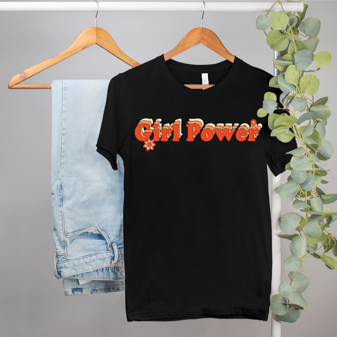 feminist t-shirt that says girl power - HighCiti