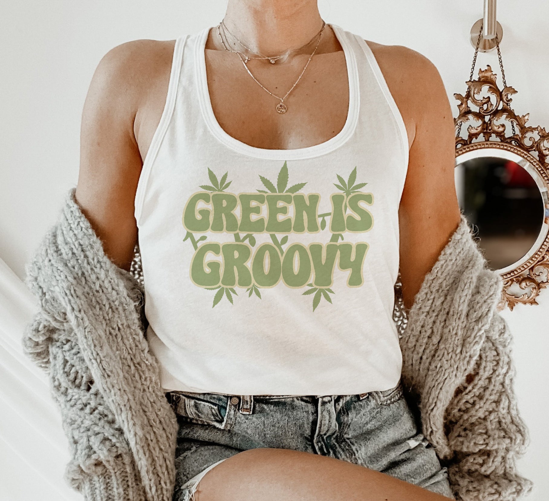 cannabis women's tank - HighCiti