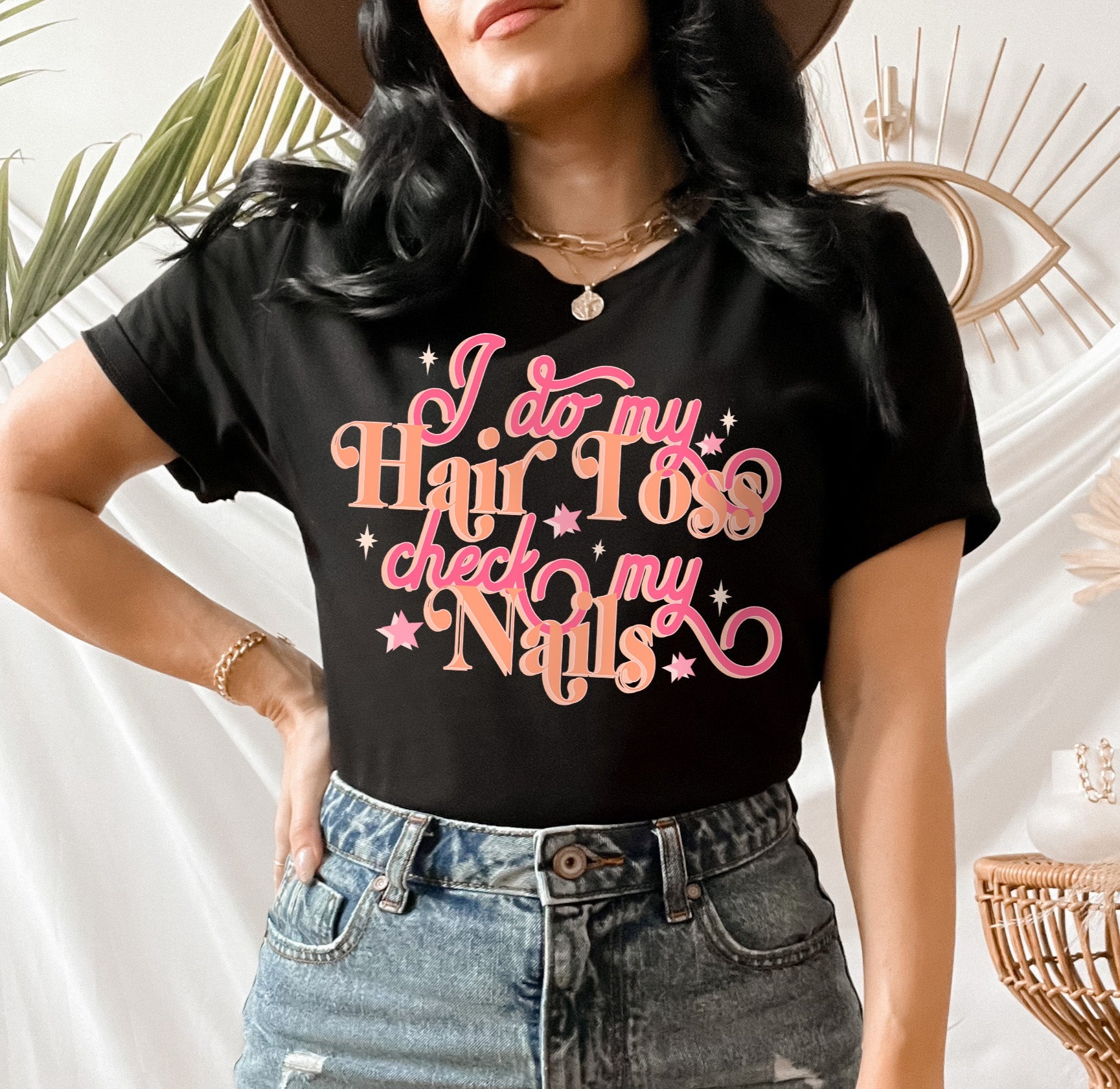 lizzo concert shirt that says I do my hair toss check my nails - HighCiti