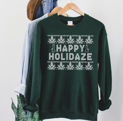 cannabis christmas sweatshirt - HighCiti