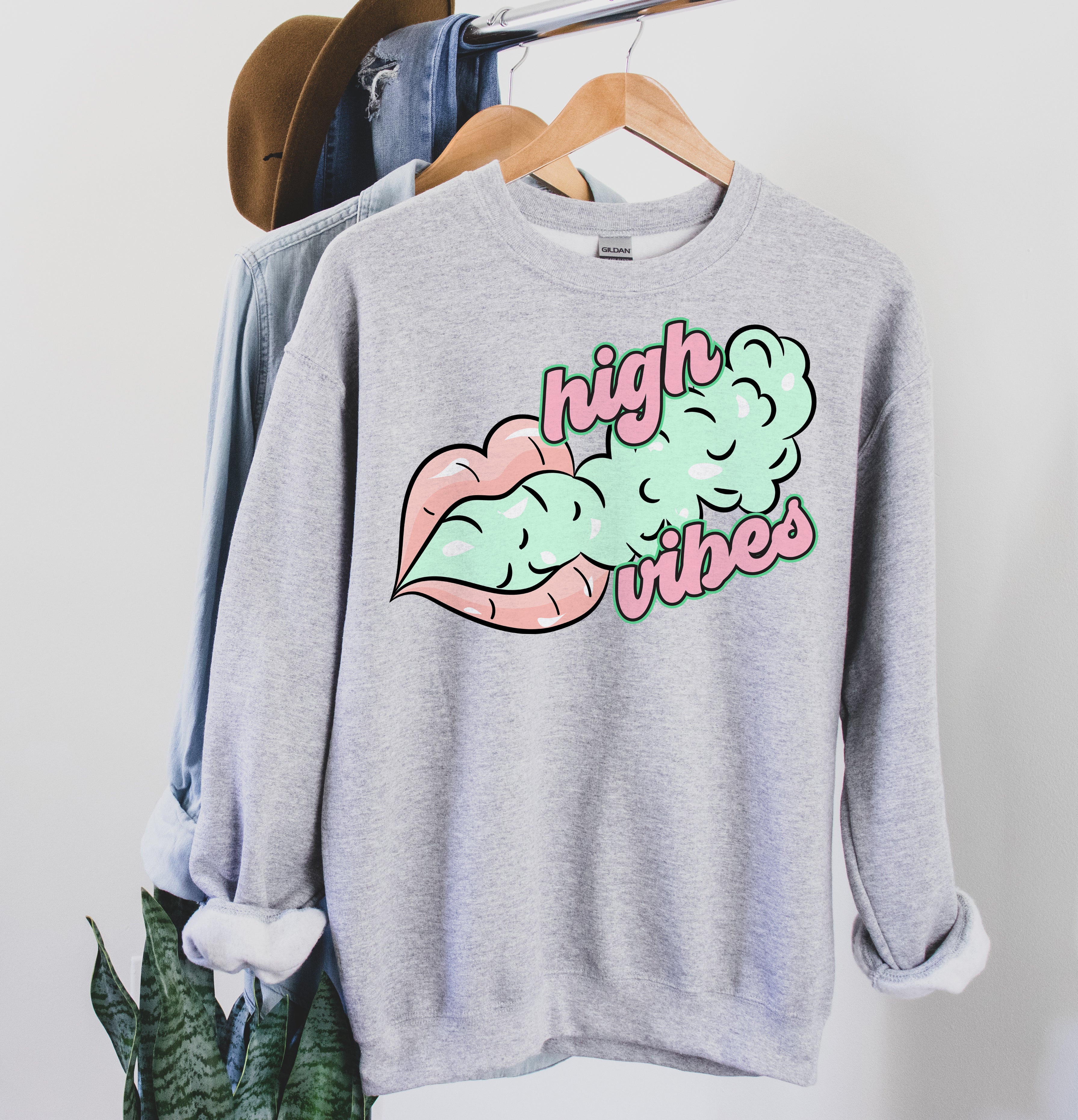 cute cannabis sweatshirt - HighCiti