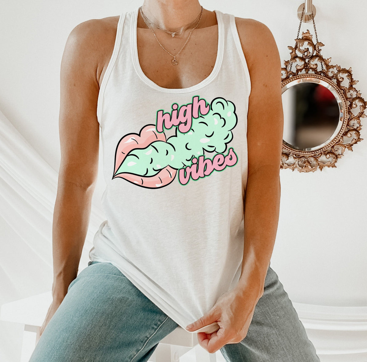 cute cannabis women's tank - HighCiti