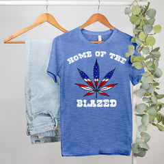 stoner 4th of july shirt that says home of the blazed - HighCiti