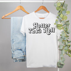 dua lipa shirt that says hotter than hell - HighCiti