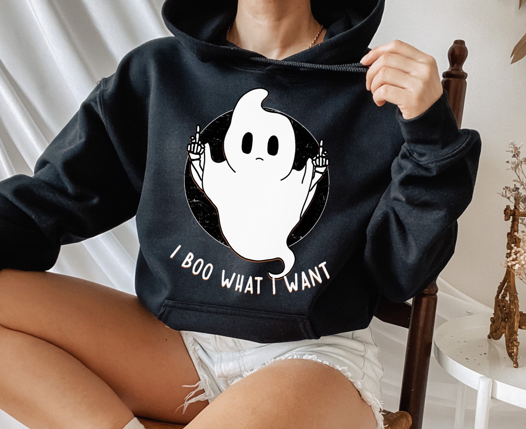 funny halloween ghost hoodie - HighCiti