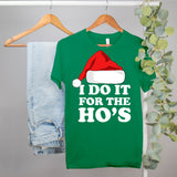 funny christmas shirt that says I do it for the ho's - HighCiti