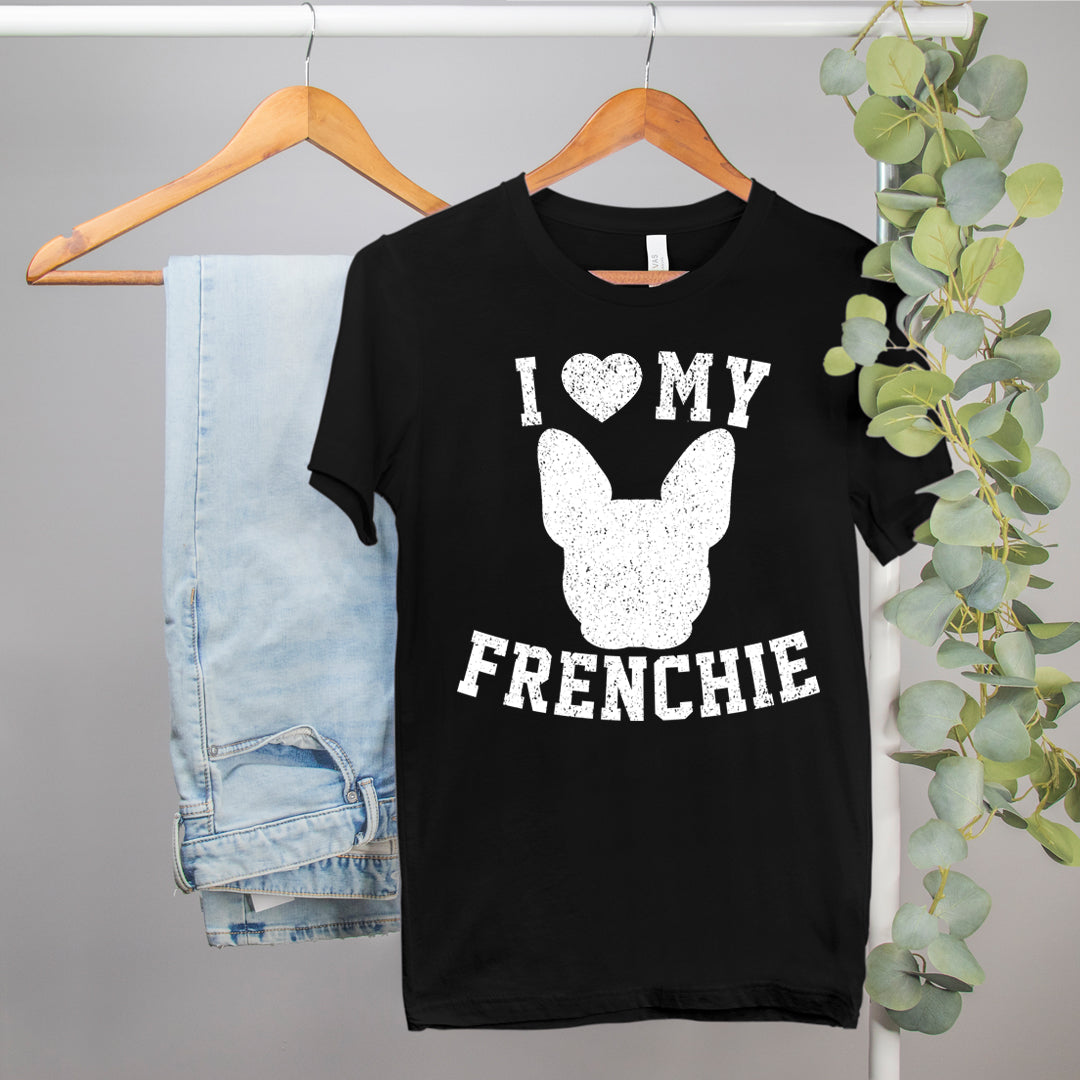 dog owner shirt that says I love my frenchie - HighCiti