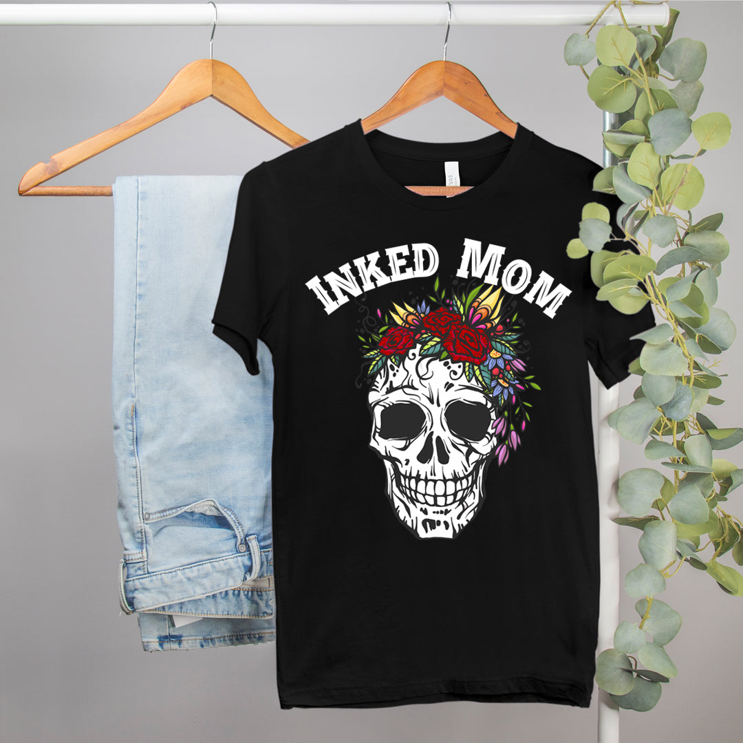 tattoo lover shirt that says Inked mom - HighCiti