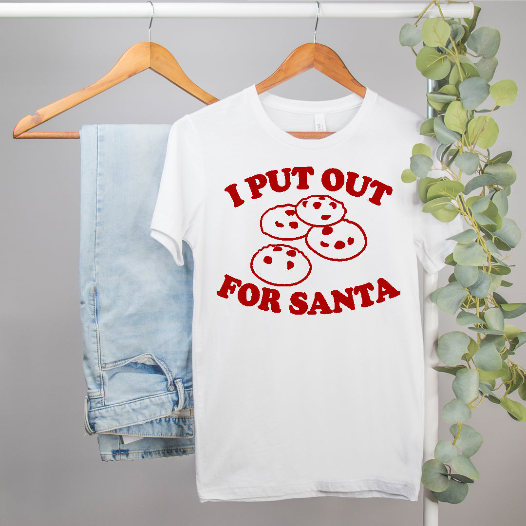 christmas cookie shirt that says I put out for santa - HighCiti