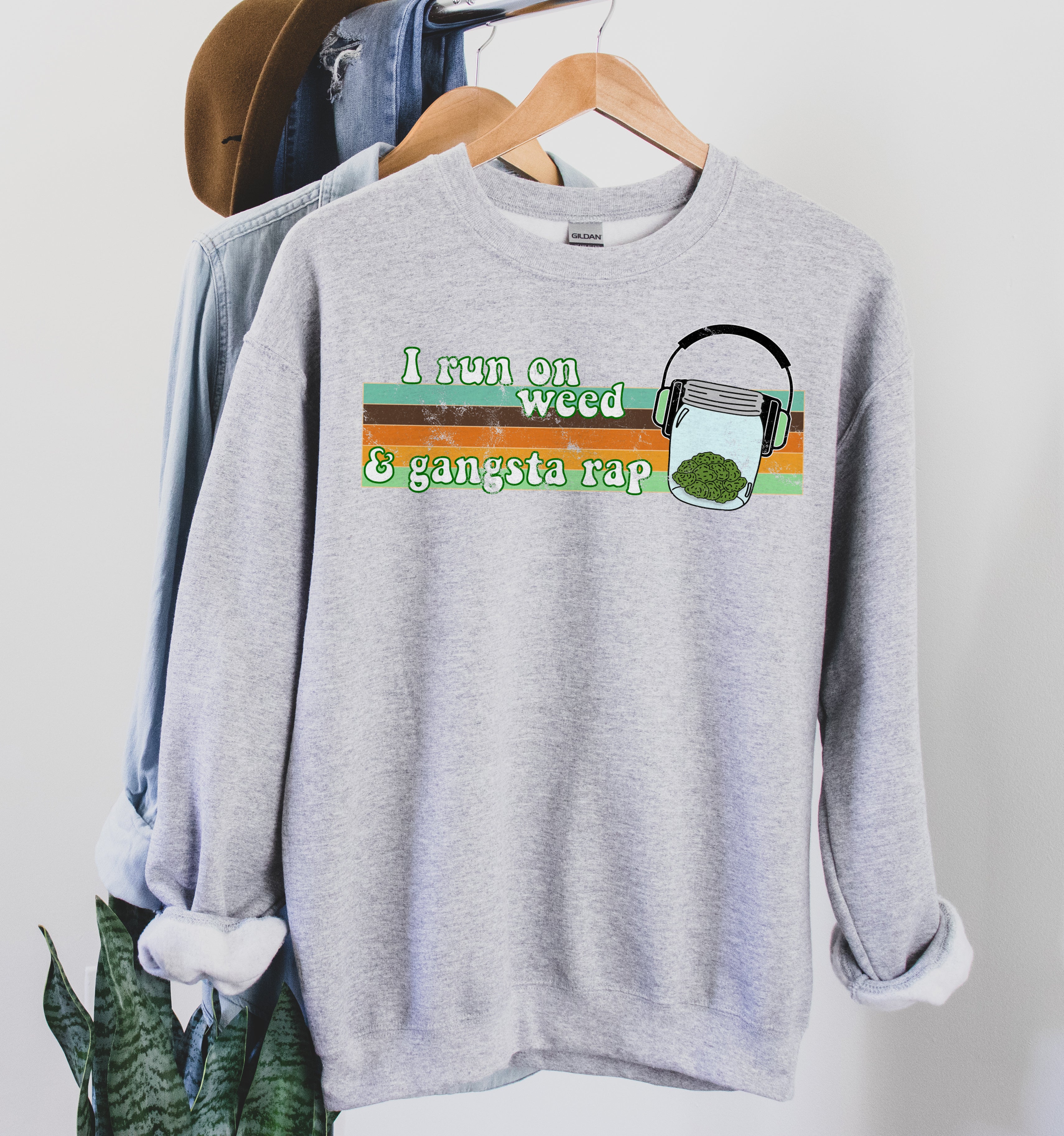 cannabis hip hop sweatshirt - HighCiti