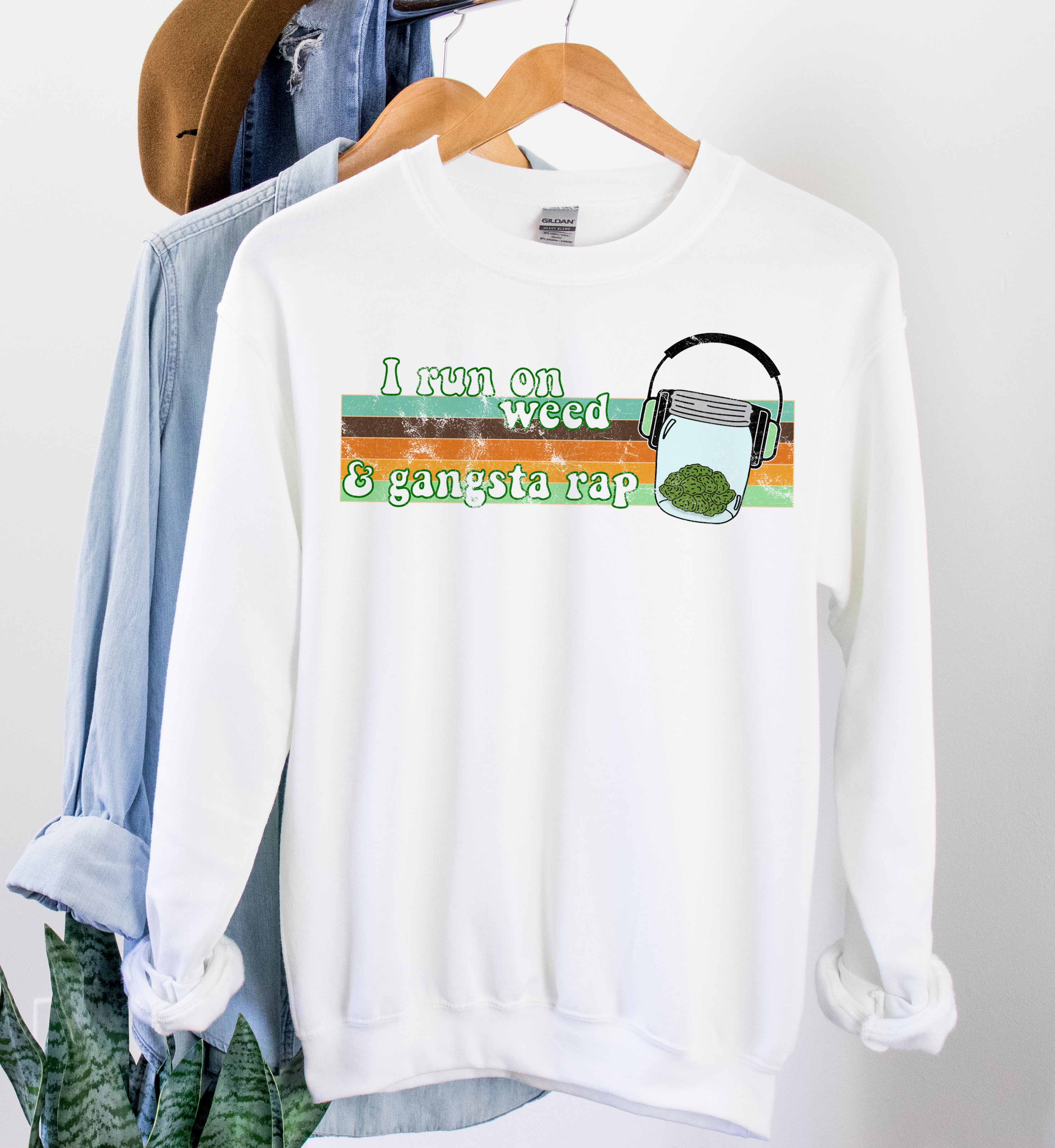 weed hip hop sweatshirt - HighCiti