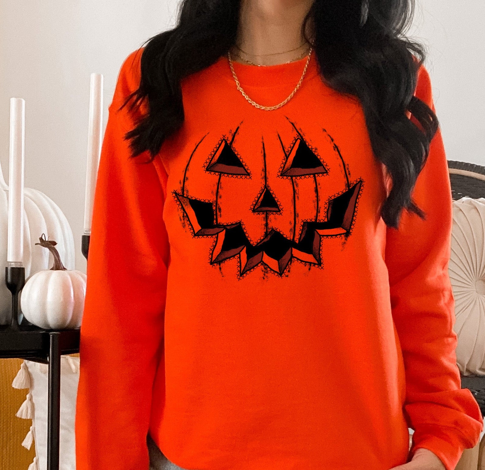 jack o lantern halloween sweater - HighCiti