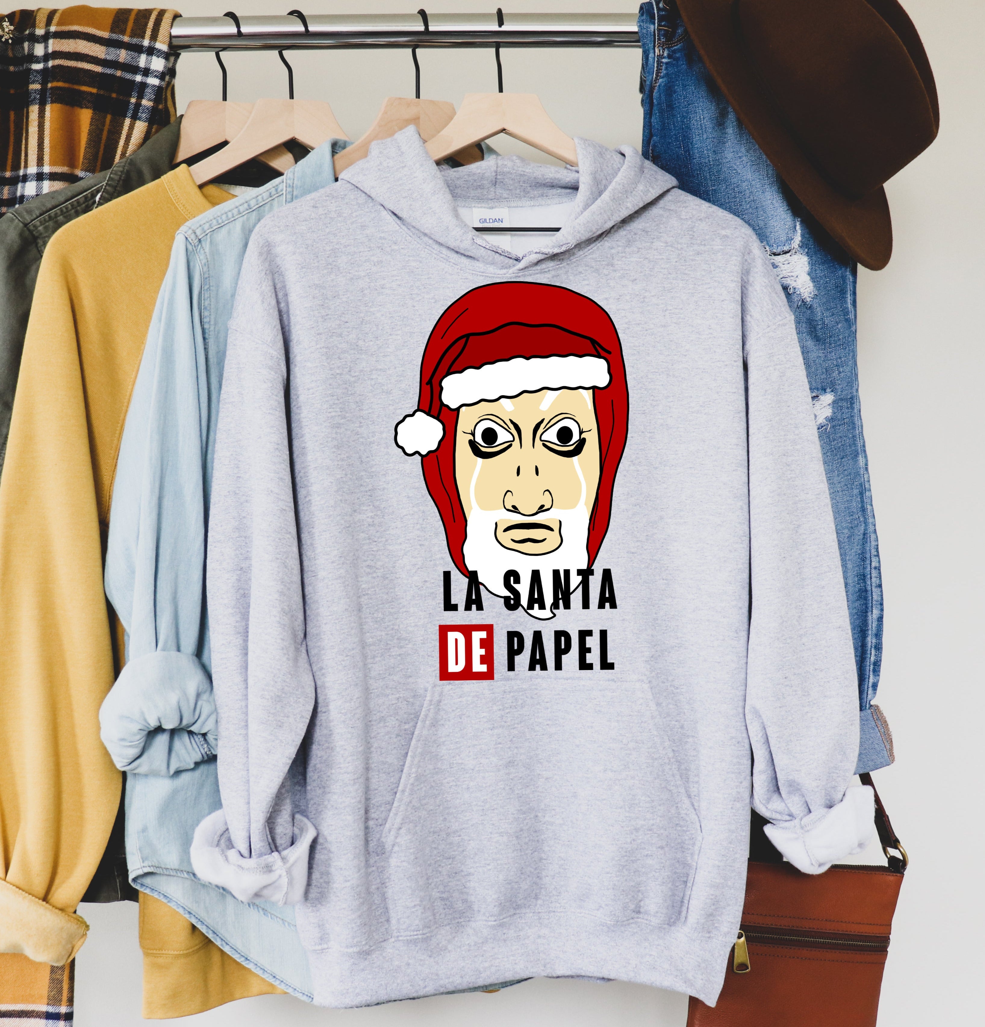 la casa de papel christmas hoodie - HighCiti