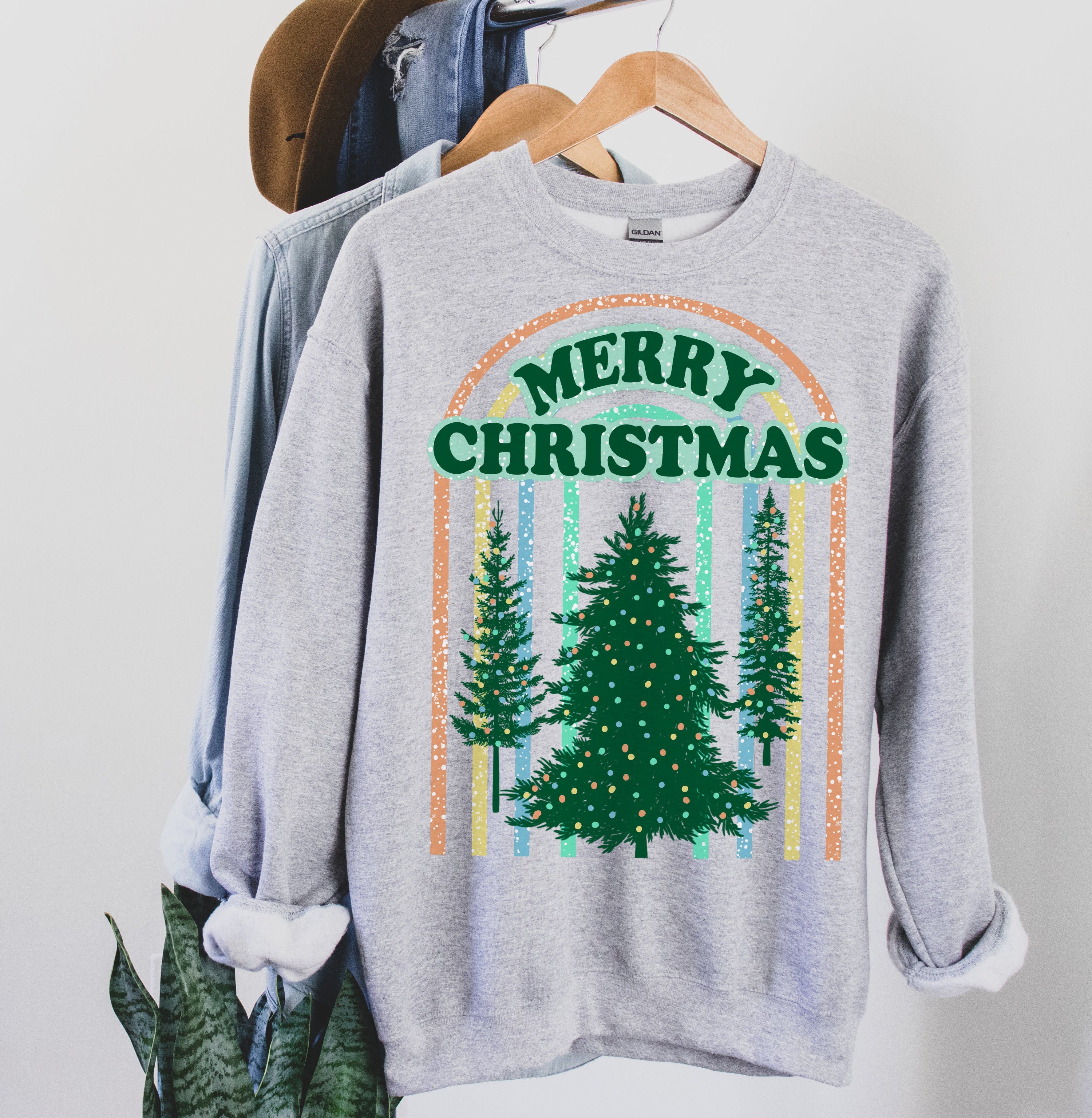 cute christmas tree sweatshirt - HighCiti