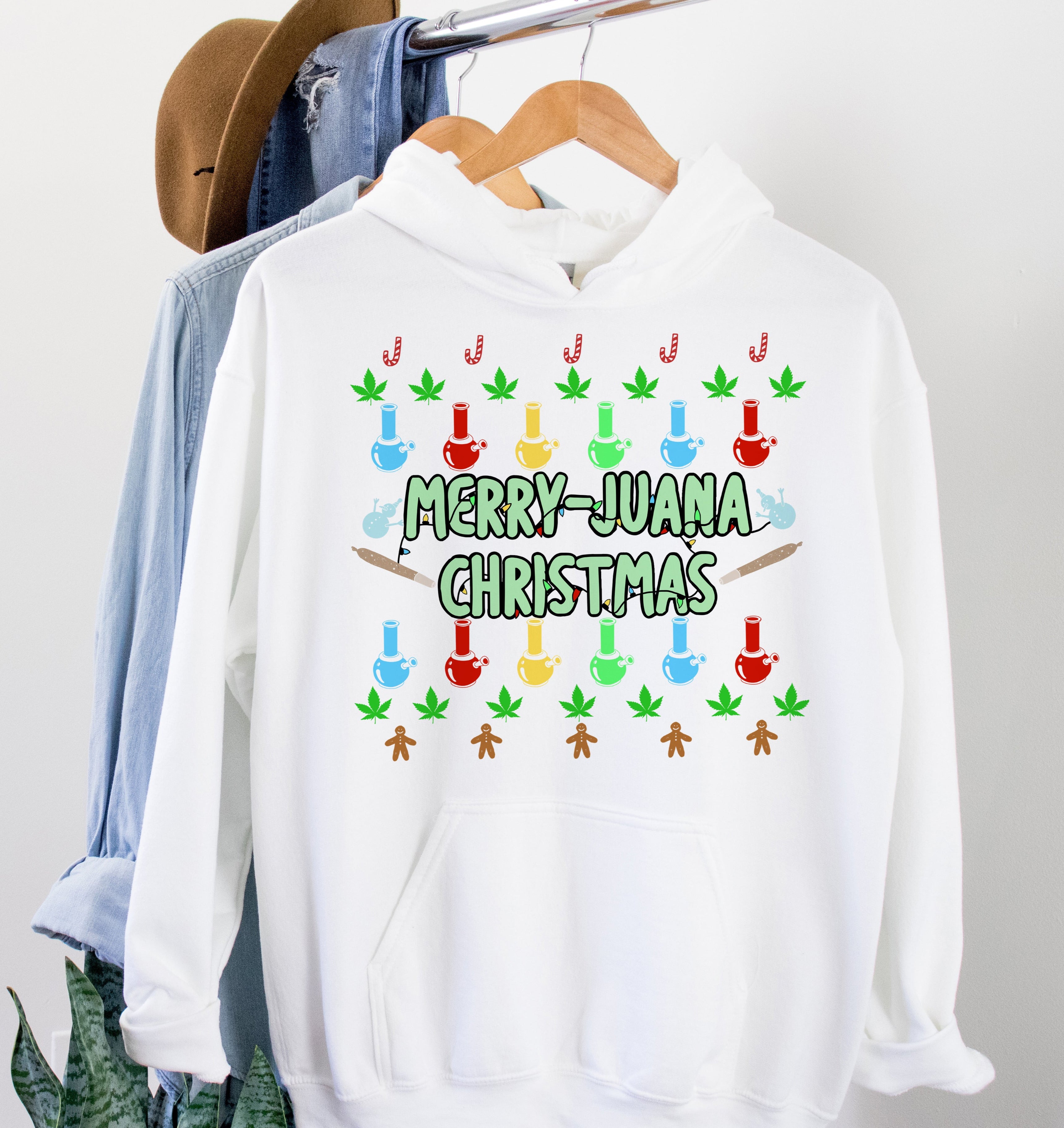 cannabis christmas hoodie - HighCiti