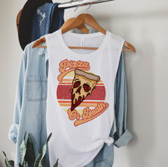 funny pizza muscle tank - HighCiti