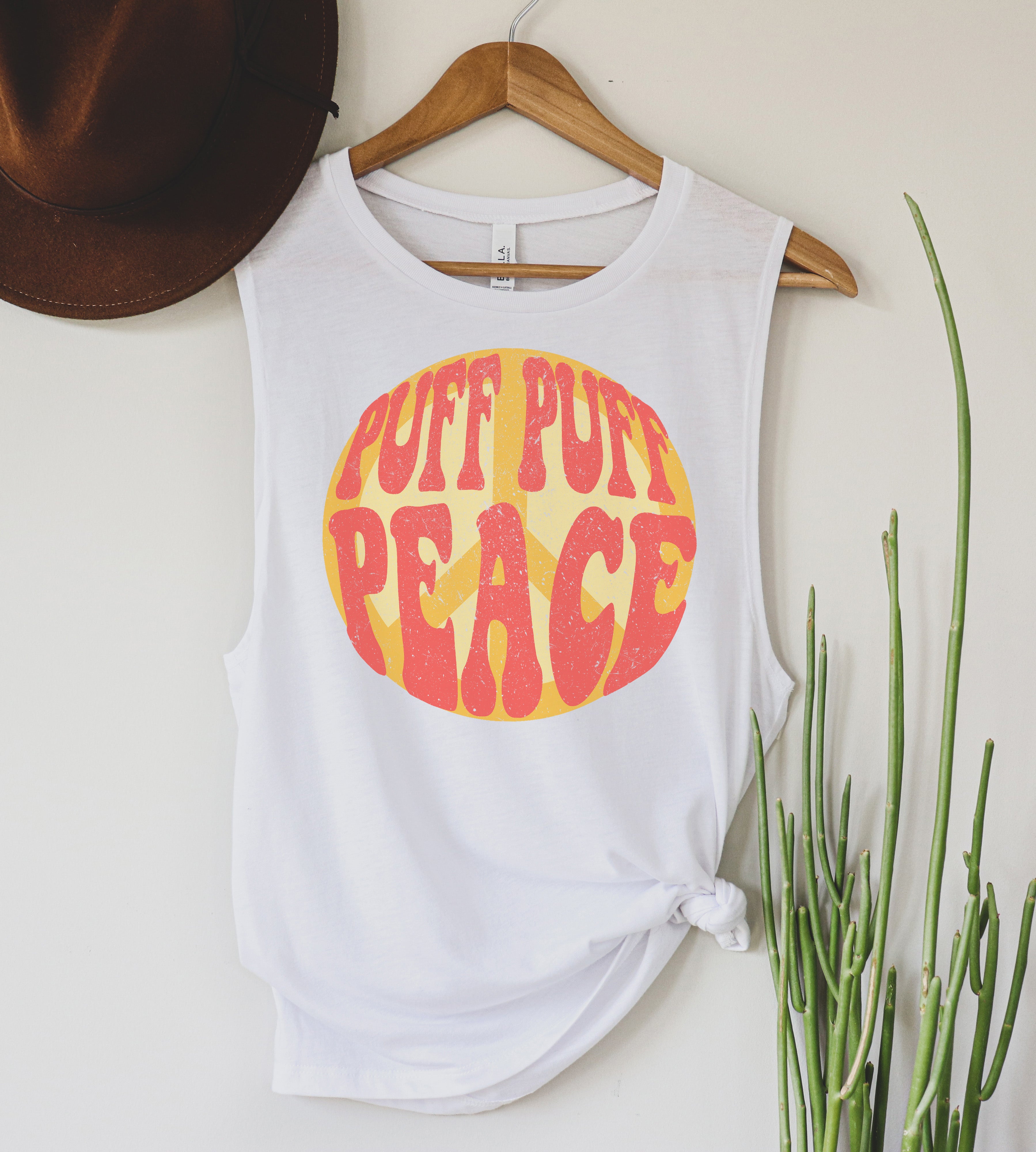 cannabis hippie muscle tank - HighCiti