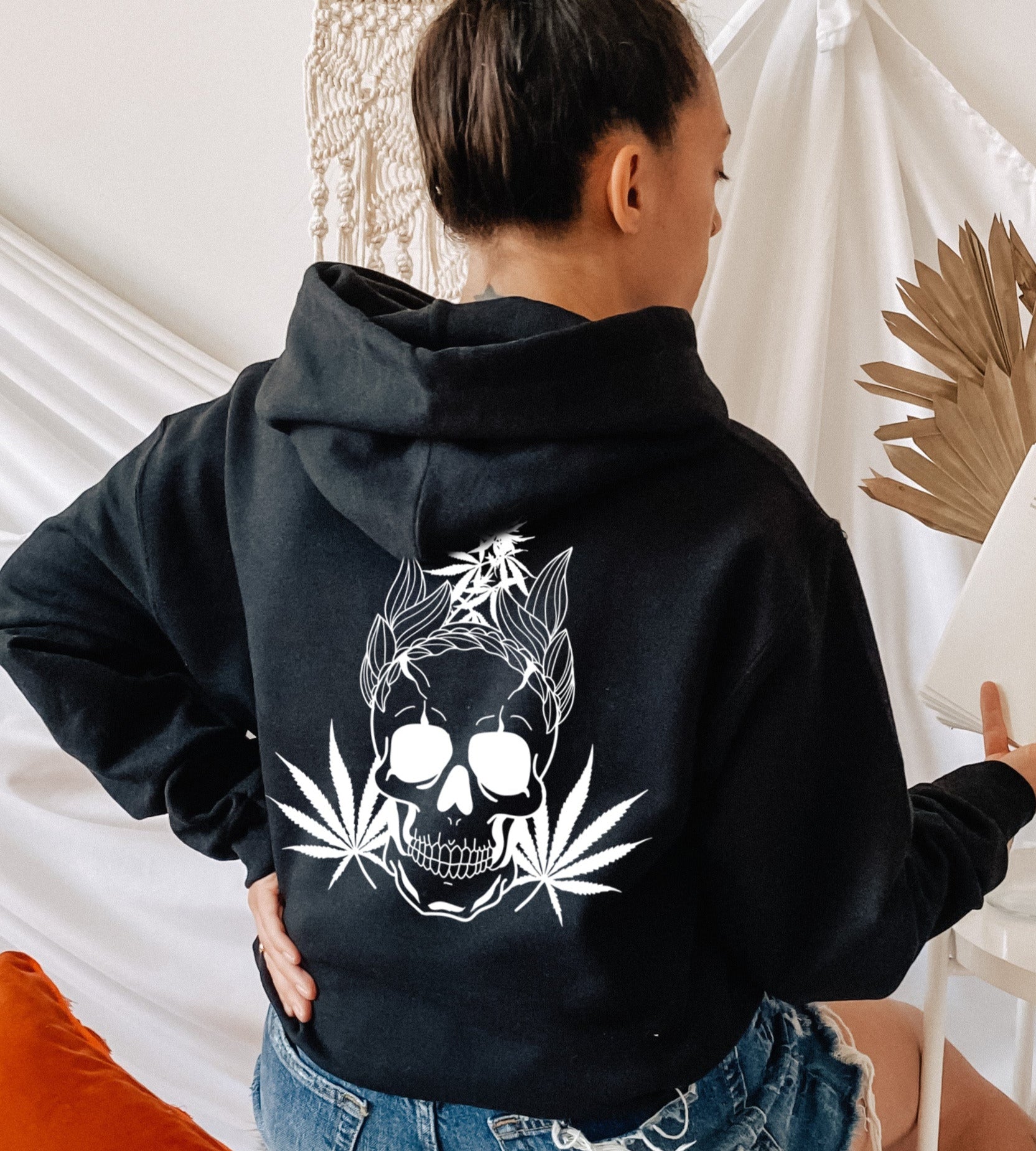 weed tattoo style hoodie - HighCiti