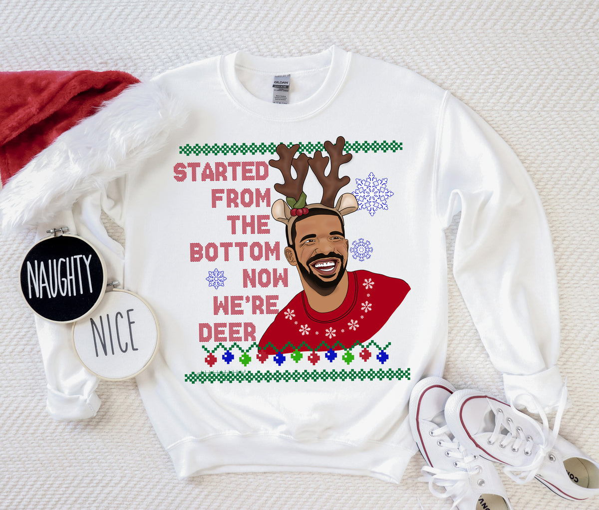 drake christmas sweater - HighCiti