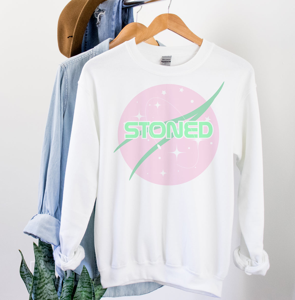 funny stoner nasa sweatshirt - HighCiti