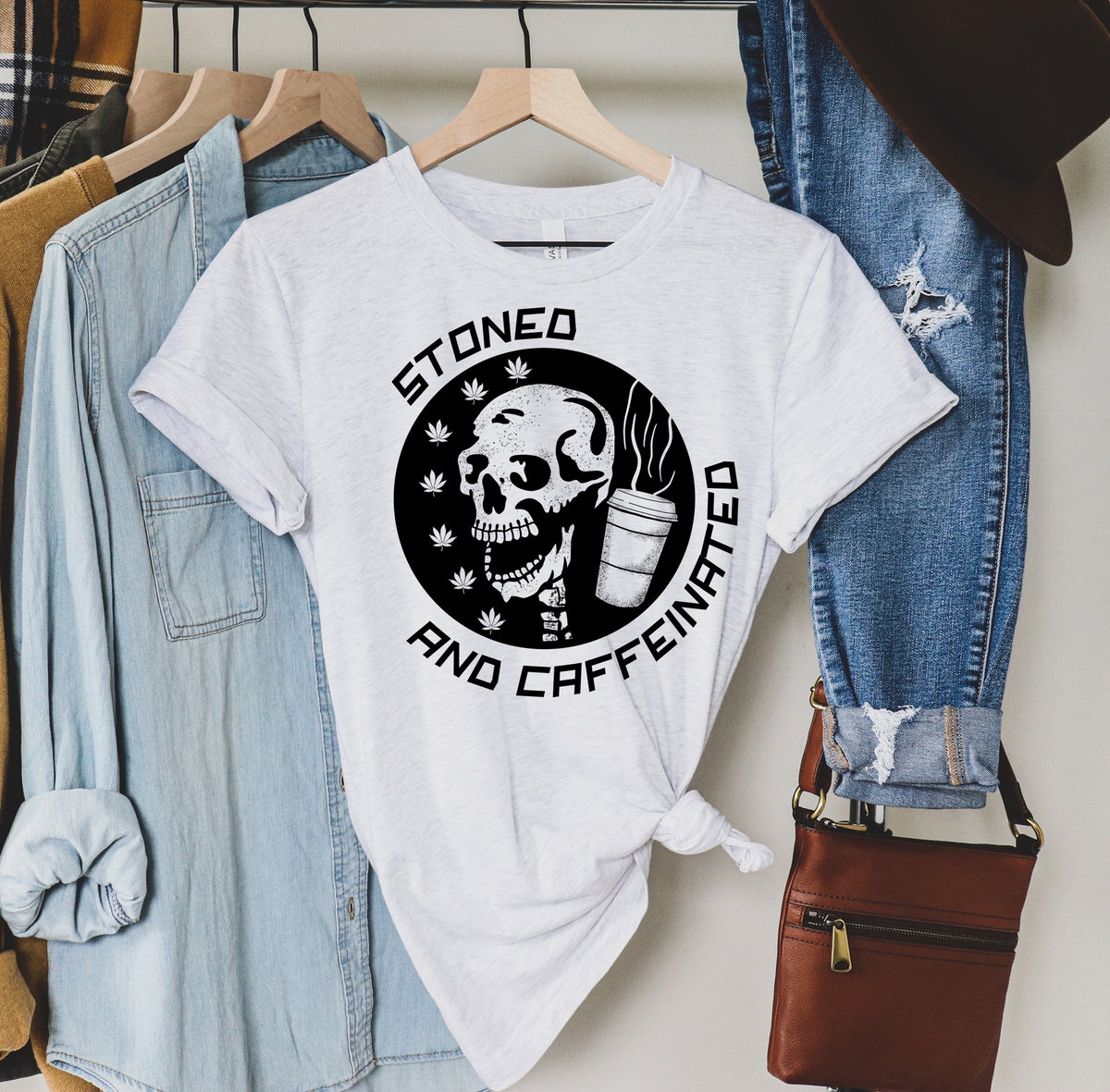 stoner coffee lover tshirt - HighCiti