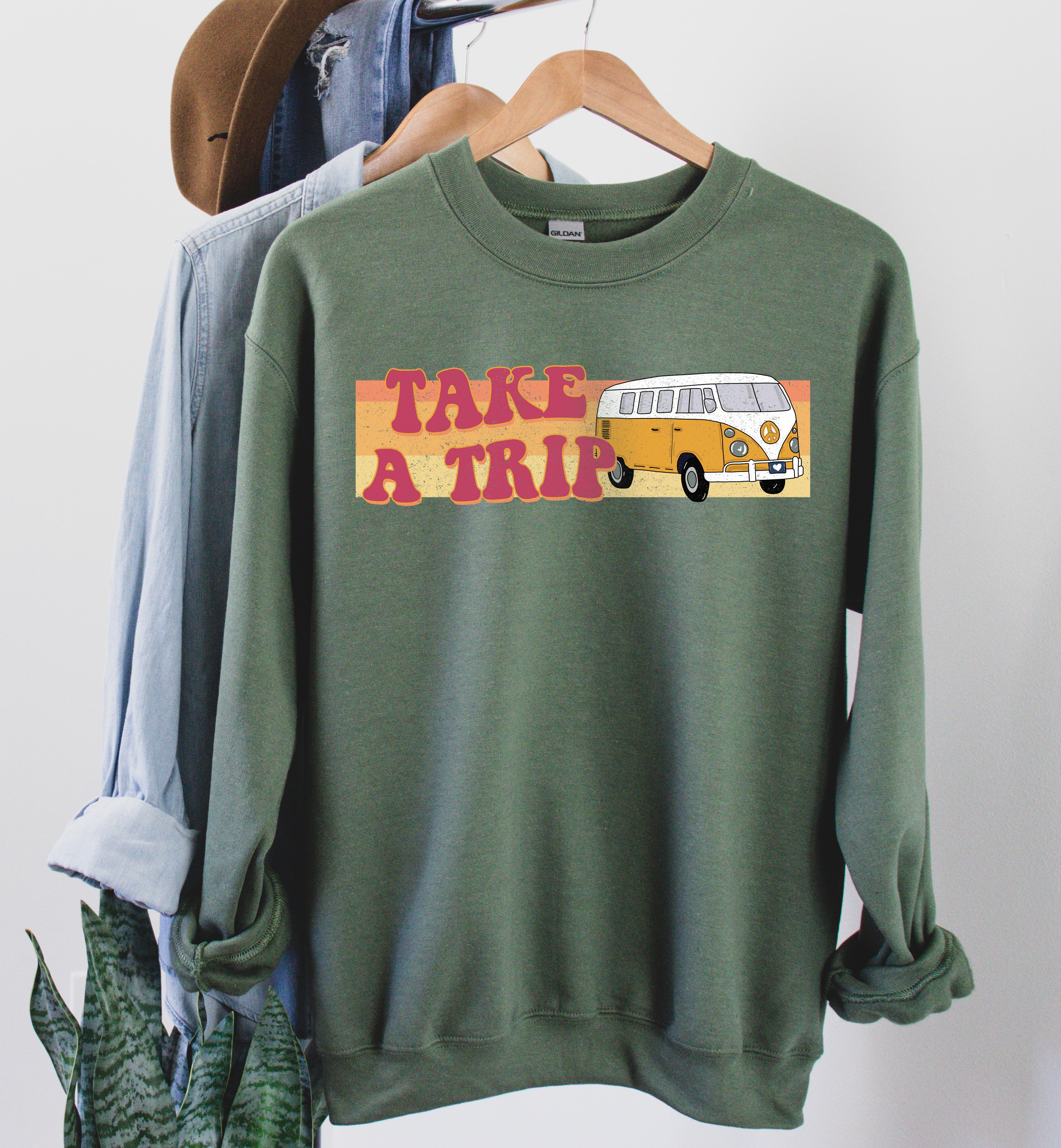 road trip vw bus sweatshirt - HighCiti