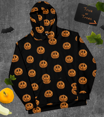 All over print hoodie with pumpkin - HighCiti