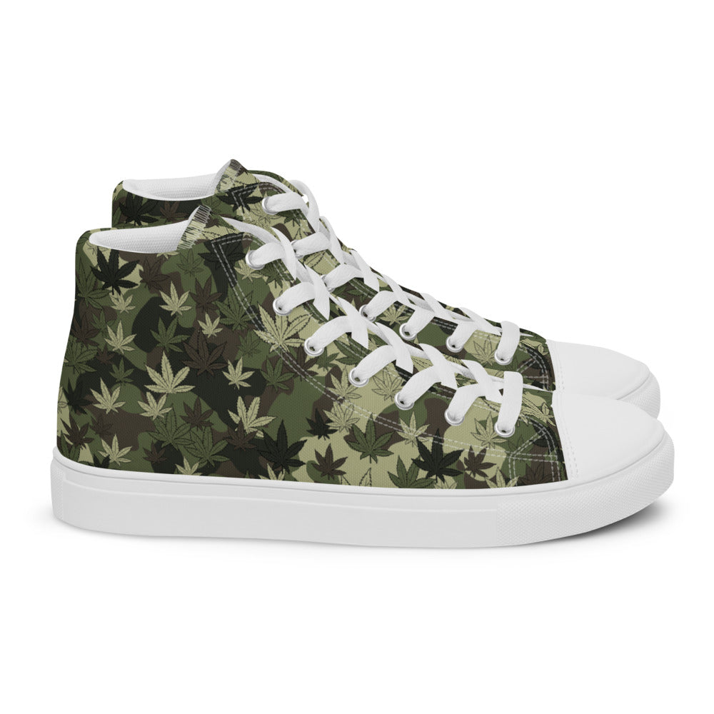 Camo weed leaf sneakers - HighCiti