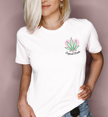 Cannabis Bachelorette Party shirt that says dopest bride - HighCiti