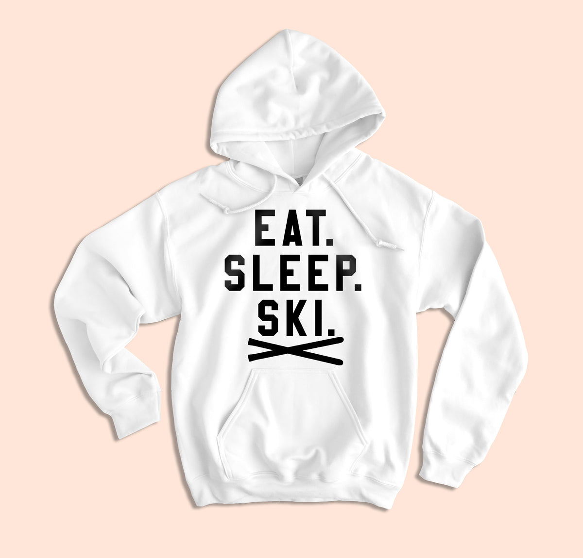 Eat Sleep Ski Hoodie