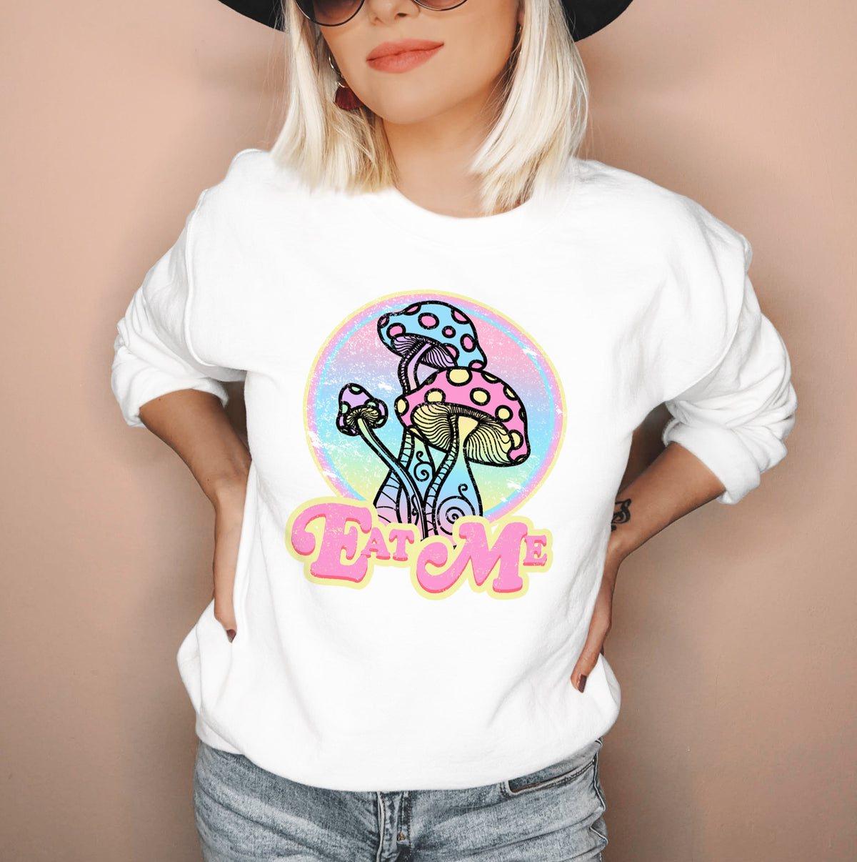 psychedelic mushroom sweatshirt - HighCiti