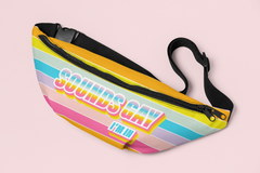 Rainbow stripes fanny pack saying sounds gay I'm in - HighCiti