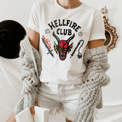 white shirt that says hellfire club - HighCiti